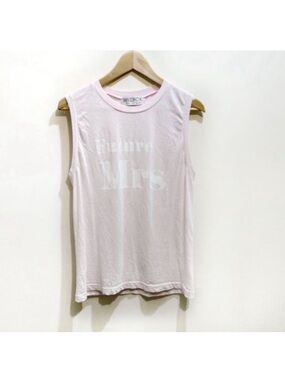 Wildfox Future Mrs. Tank Top Size XS Bride Bridal Shower Bachelorette Baby Pink